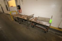 (3) Portable S/S Carts, Moutned on S/S Portable Frame, Assorted Sizes (LOCATED IN CHAMPAIGN, IL) (