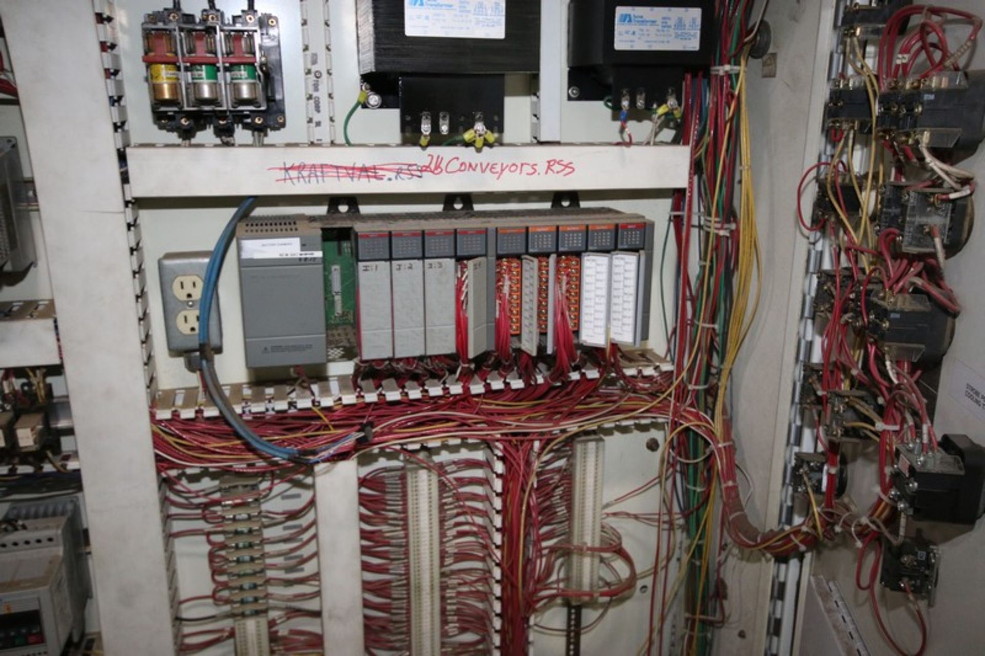 Double Door Control Cabinet, Includes Allen-Bradley 10-Slot PLC & Other Control Components, - Image 3 of 3