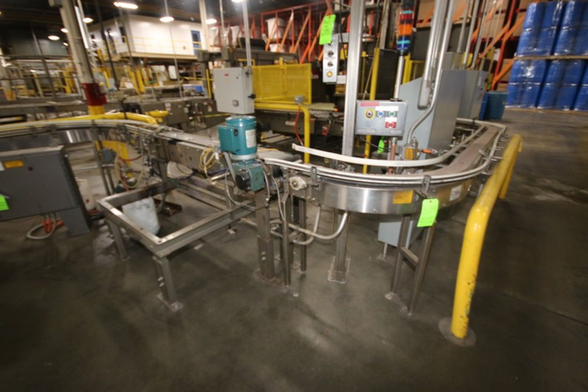 5-Sections of CHSC Product Conveyor, with Aprox. 4" W Plastic Chain, Mounted on S/S Frame & - Image 2 of 4