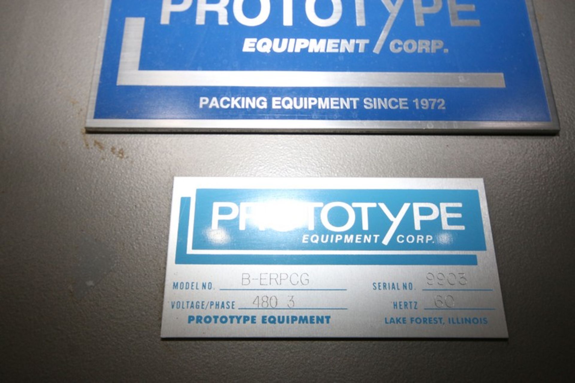 Prototype Equipment Corp. Case Packer, M/N B-ERPCG, S/N 9903, 480 Volts, with Allen-Bradley - Image 8 of 16