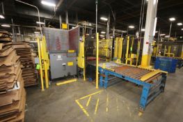 Columbia Palletizer, M/N FL 500, S/N 0301-6195-2270, with Hydraulic Unit & Roller Conveyor, with