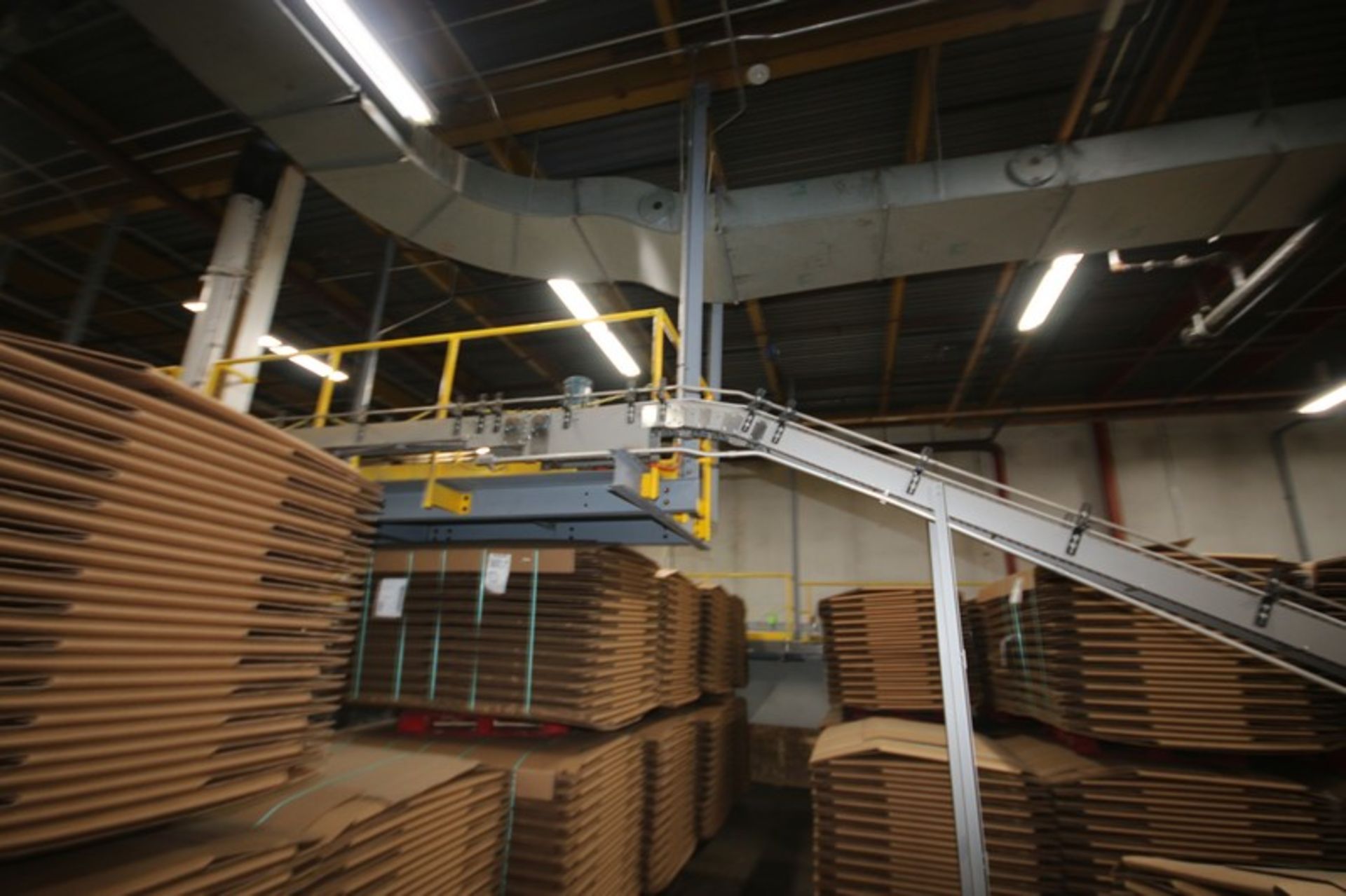 (1) Section of Product Conveyor, Aprox. 75 ft. L Overall Length, Includes (1) Incline Section & ( - Image 4 of 8