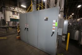 3-Door Control Cabinet For 2011 Case Packer & Lane Diverter, Includes Allen-Bradley 11-Slot PLC,