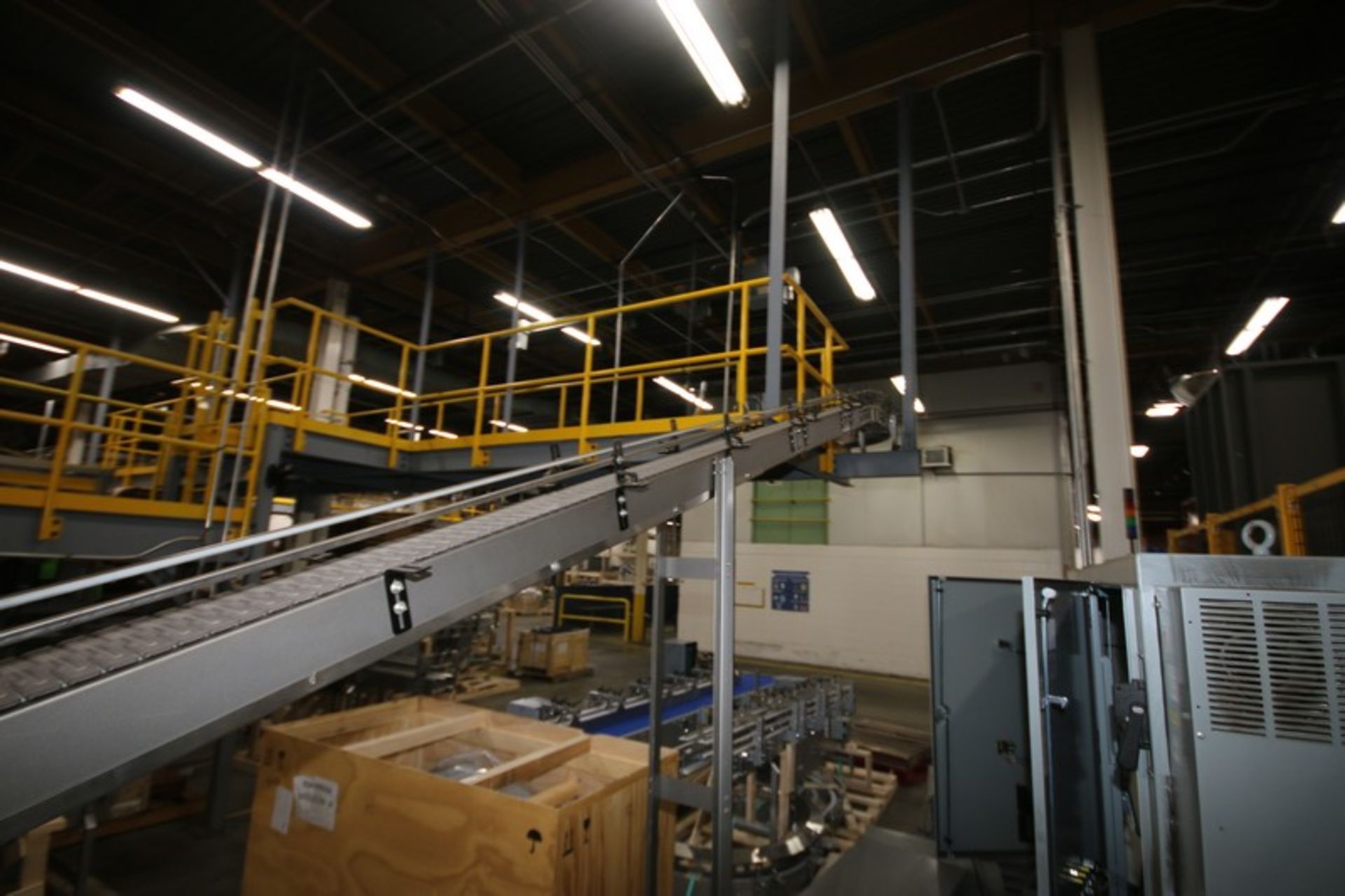 (1) Section of Product Conveyor, Aprox. 75 ft. L Overall Length, Includes (1) Incline Section & ( - Image 8 of 8