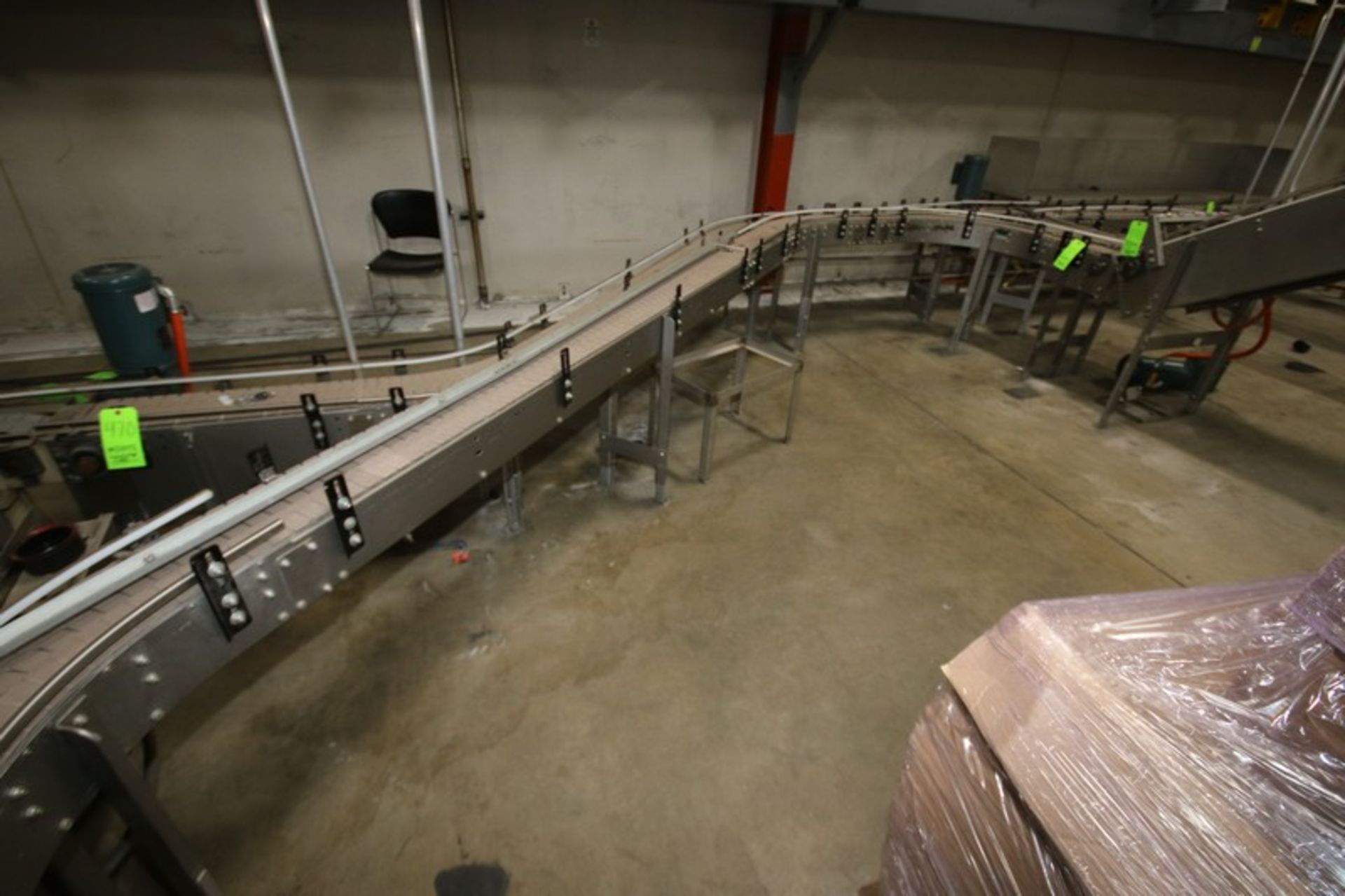 (2) Sections of Product Conveyor, with (1) Section of Nercon 180 Degree Turn Conveyor, with Aprox. - Image 2 of 5