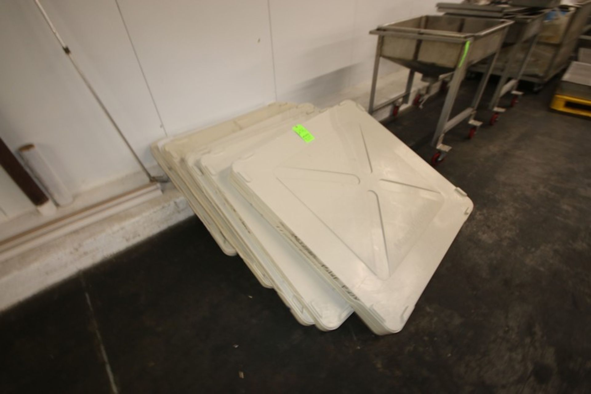 (10) Plastic Tote Lids, Overall Dims.: Aprox. 48" x 48" (LOCATED IN SAHUARITA, AZ) (RIGGING,