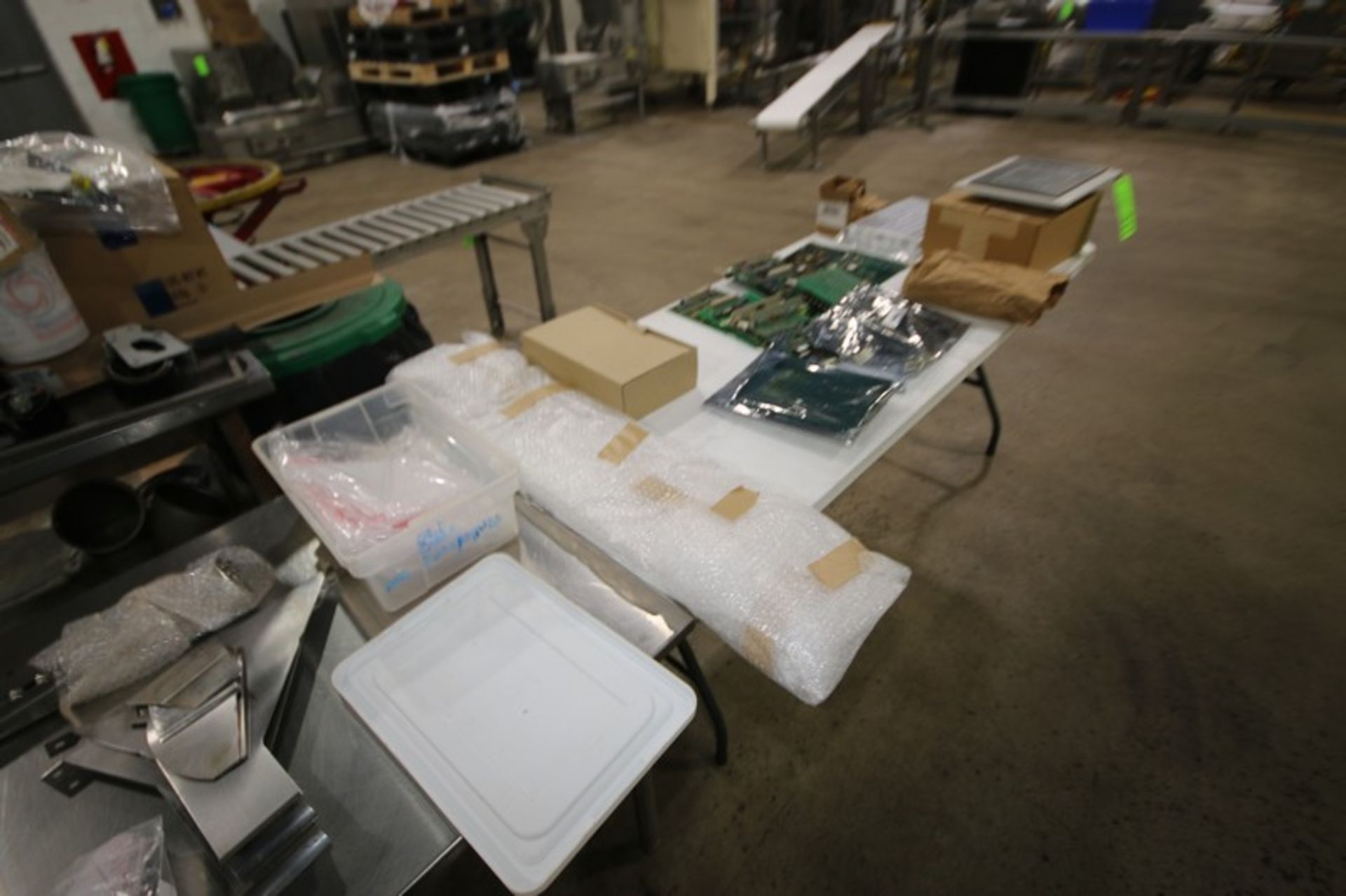 (3) Tables of Nut Inspection Parts, with (2) Boxes of Guide Lasers, (1) Tektronix Displays, M/N - Image 5 of 7
