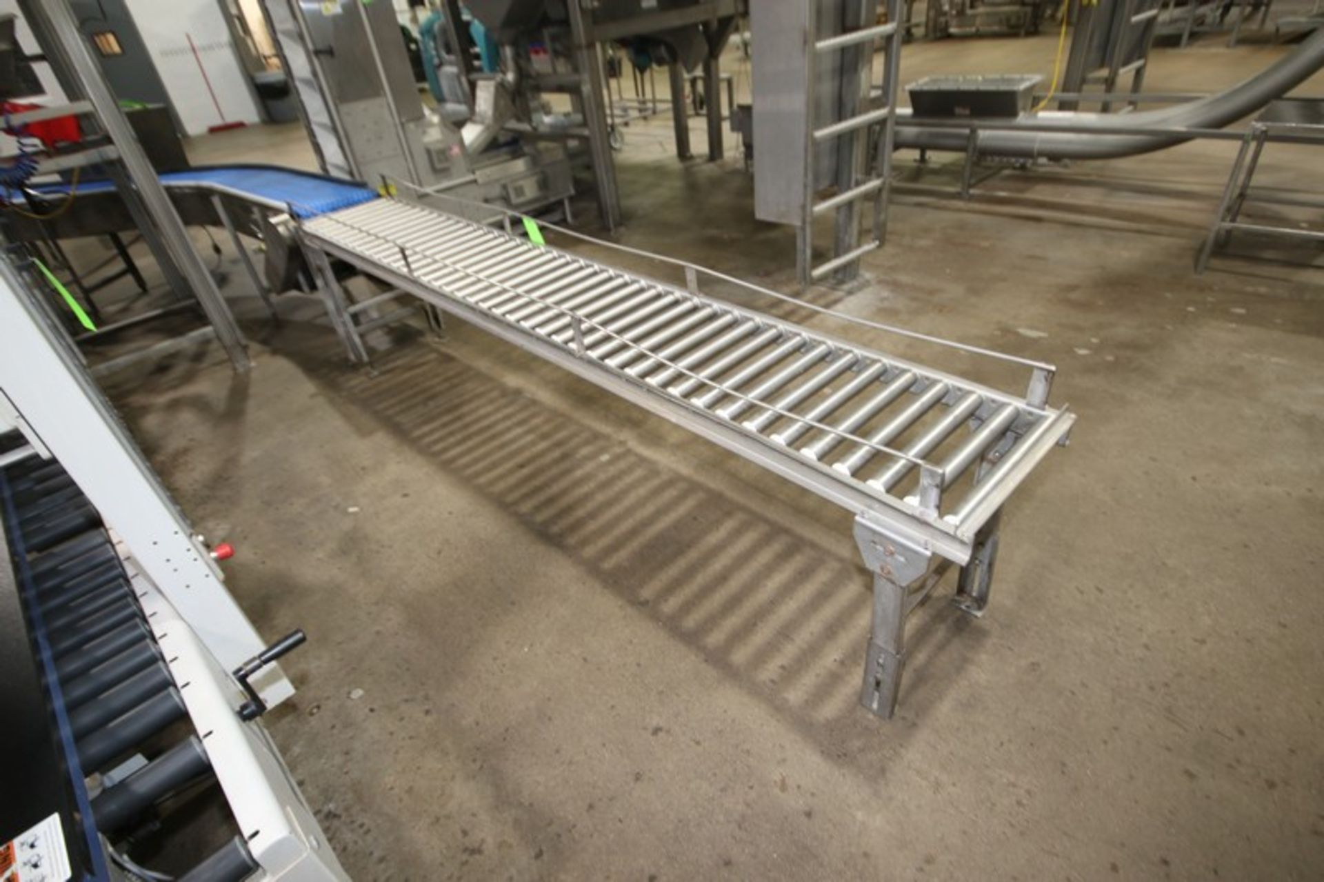 (2) Straight Sections of S/S Roller Conveyor, Aprox. 120" L, Mounted on S/S Legs (LOCATED IN - Image 2 of 4