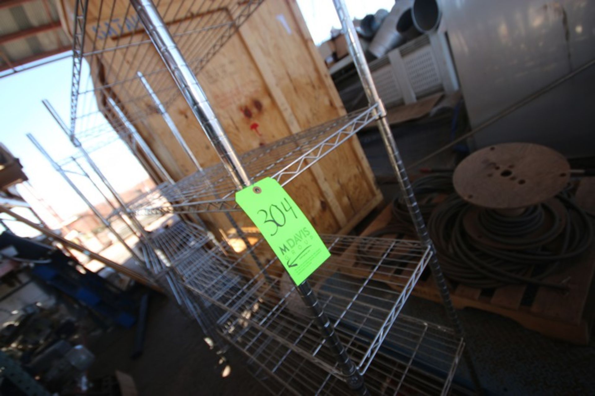 (2) S/S Wire Shelves, Includes 2-Shelving Units (LOCATED IN SAHUARITA, AZ) (RIGGING, LOADING, & SITE