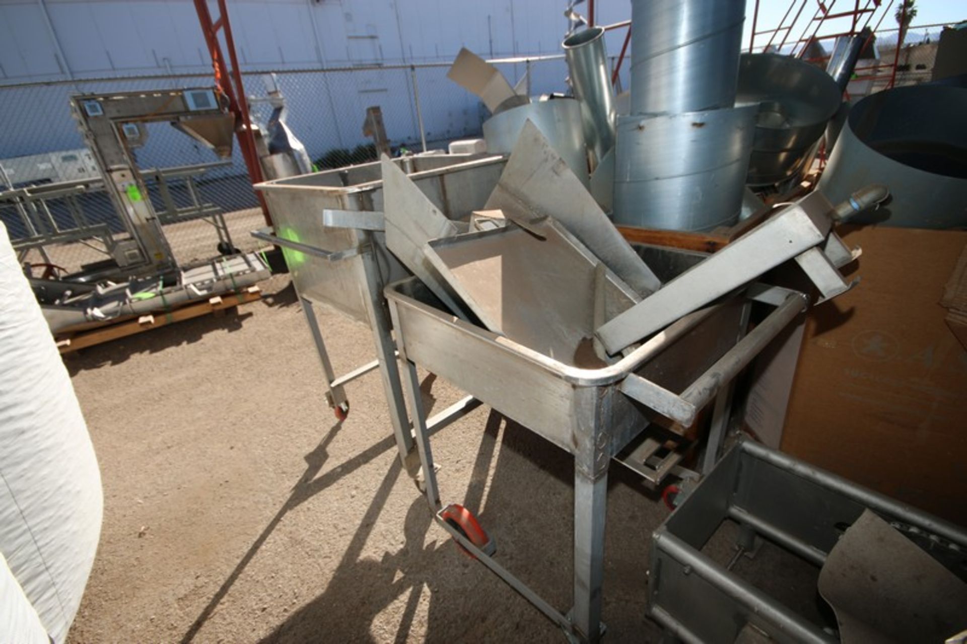 Deamco Bucket Elevator Parts, Includes Uprights & Other Frames, Includes (2) S/S Portable Totes ( - Image 6 of 6