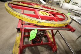 Pallet Lift Table, Aprox. 44" Dia., Mounted on Frame (LOCATED IN SAHUARITA, AZ) (RIGGING, LOADING, &