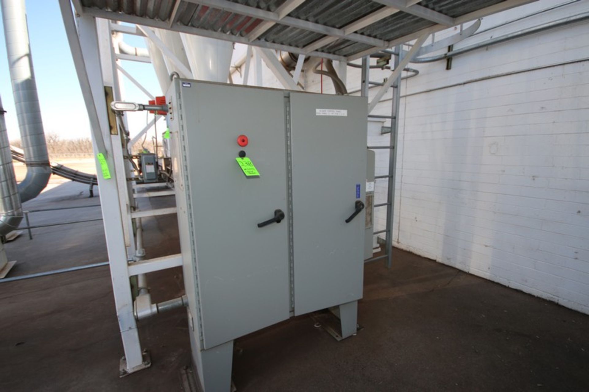 Double Door Blower Control Panel, with Allen-Bradley Micro-Logix 1200 PLC with Fuses (LOCATED IN