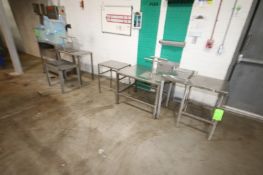 Lot of Assorted S/S Tables & Fixtures, Including (1) S/S Desk, Tables, Assorted Sizes (LOCATED IN