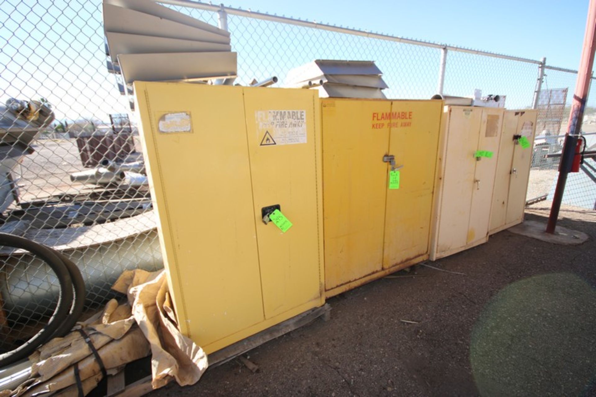 (2) Flammable Storage Cabinets, Both Double Door Design (LOCATED IN SAHUARITA, AZ) (RIGGING,