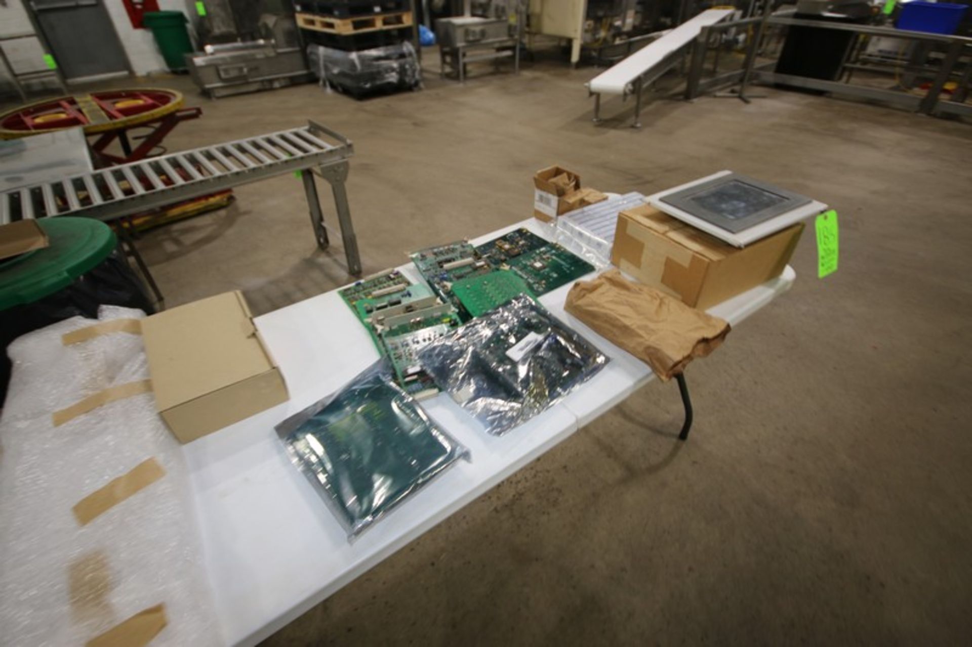 (3) Tables of Nut Inspection Parts, with (2) Boxes of Guide Lasers, (1) Tektronix Displays, M/N - Image 6 of 7