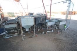 (23) Aluminum totes, Mounted on Portable Frame & Casters (LOCATED IN SAHUARITA, AZ) (RIGGING,