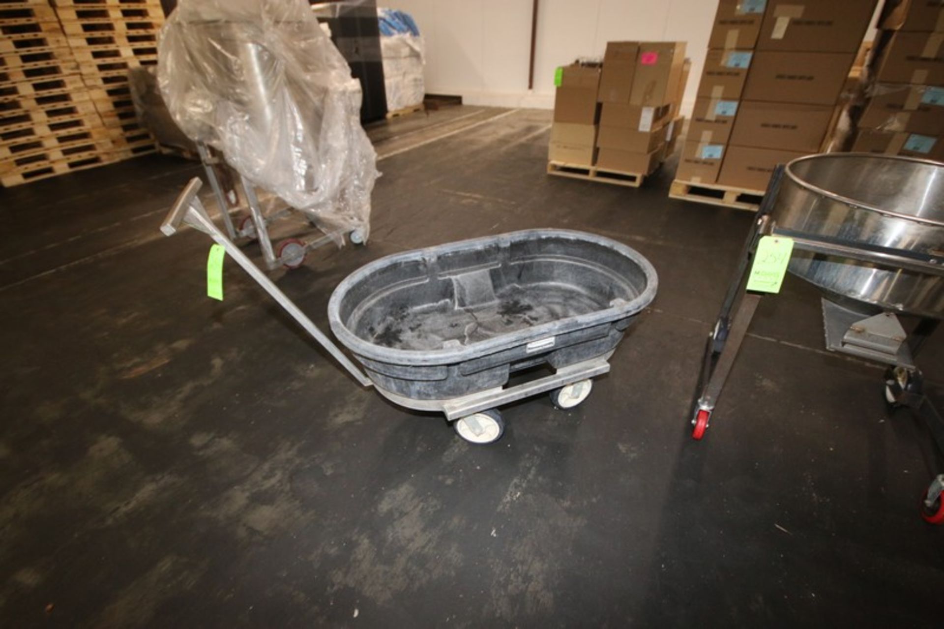 Rubbermaid Plastic Tub, on Portable Frame (LOCATED IN SAHUARITA, AZ) (RIGGING, LOADING, & SITE - Image 2 of 2