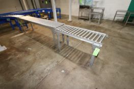 2-Straight Sections of Roller Conveyor, 1-Section Aprox. 8 ft. L x 1-Section Aprox. 4 ft. L (LOCATED