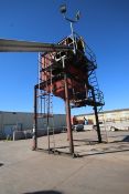 Mild Steel Hopper Housing, Mounted on Mild Steel Frame with Ladder (LOCATED IN SAHUARITA, AZ) (