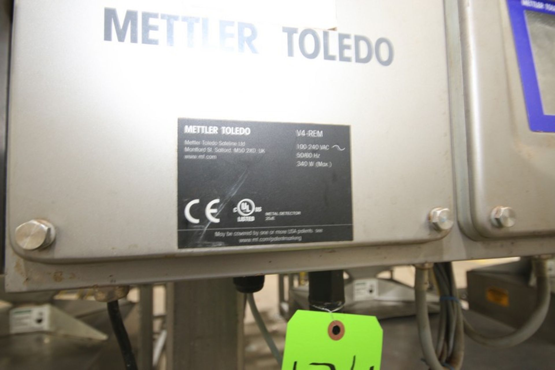 2017 Mettler Toledo Flo-Thru Metal Detector, M/N GF100, S/N 11094705, 110 Volts, 1 Phase, with - Image 2 of 5