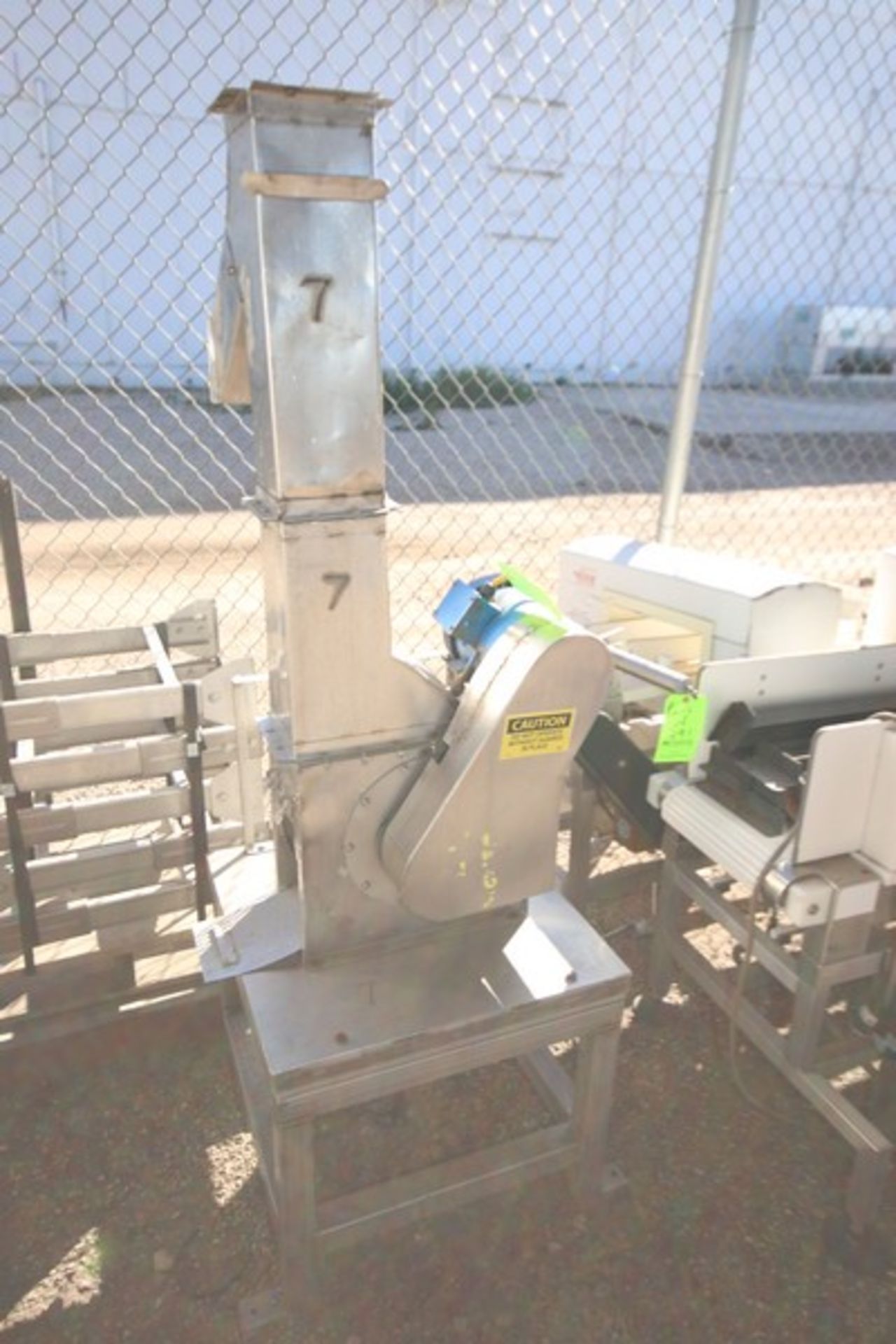 S/S Blower Unit, with Motor & S/S Frame, with S/S Single Wall Funnel (LOCATED IN SAHUARITA, AZ) ( - Image 2 of 3