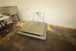 Inscale S/S Platform Scale, M/N LP7510A, with Aprox. 4 ft. L x 4 ft. W S/S Platform, Mounted on S/