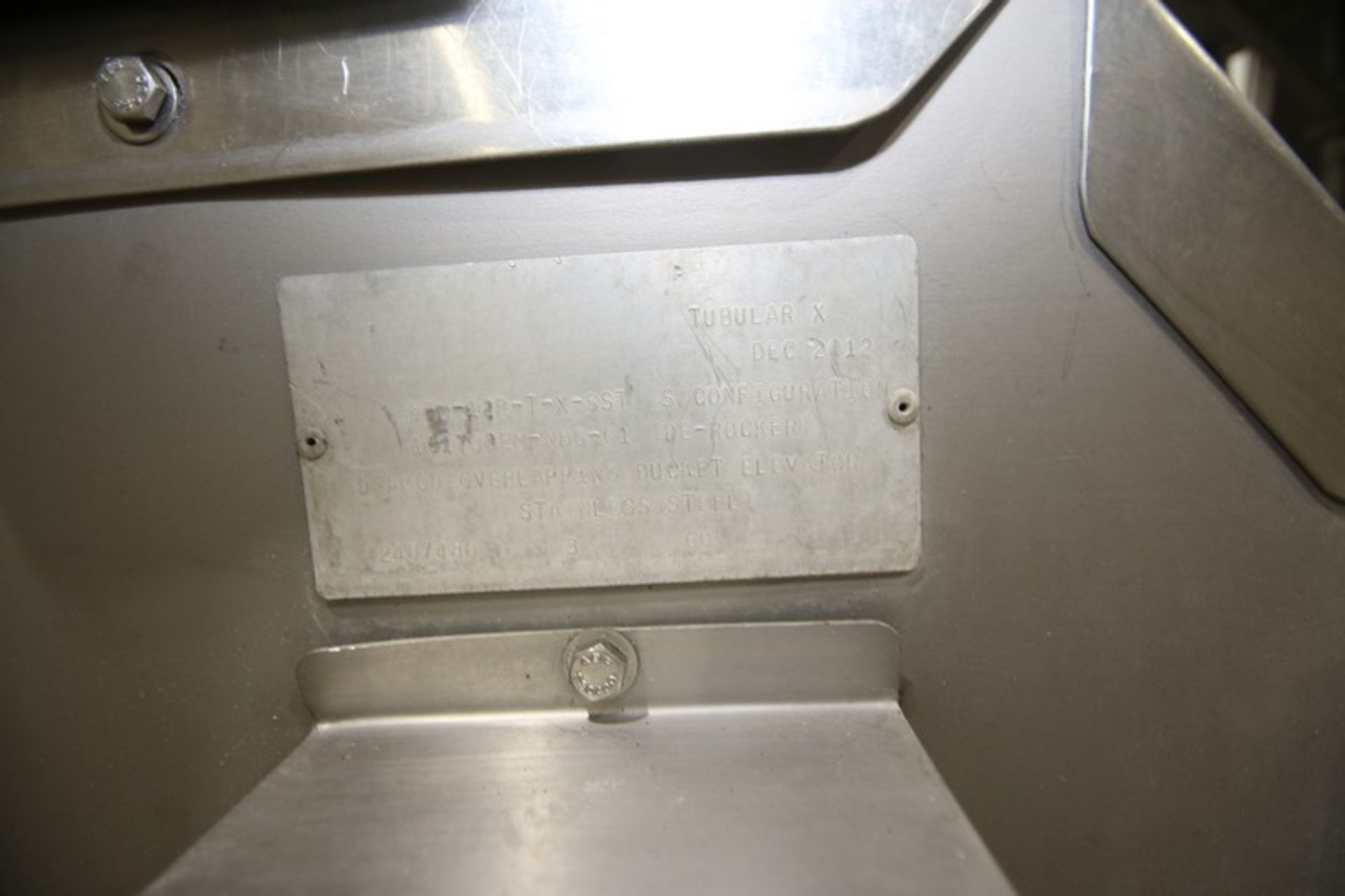 2012 Deamco S-Configuration Bucket Elevator, M/N BEM-12P-T-X-SST, S/N 161173BEM-NBG-01, 240/480 - Image 7 of 7