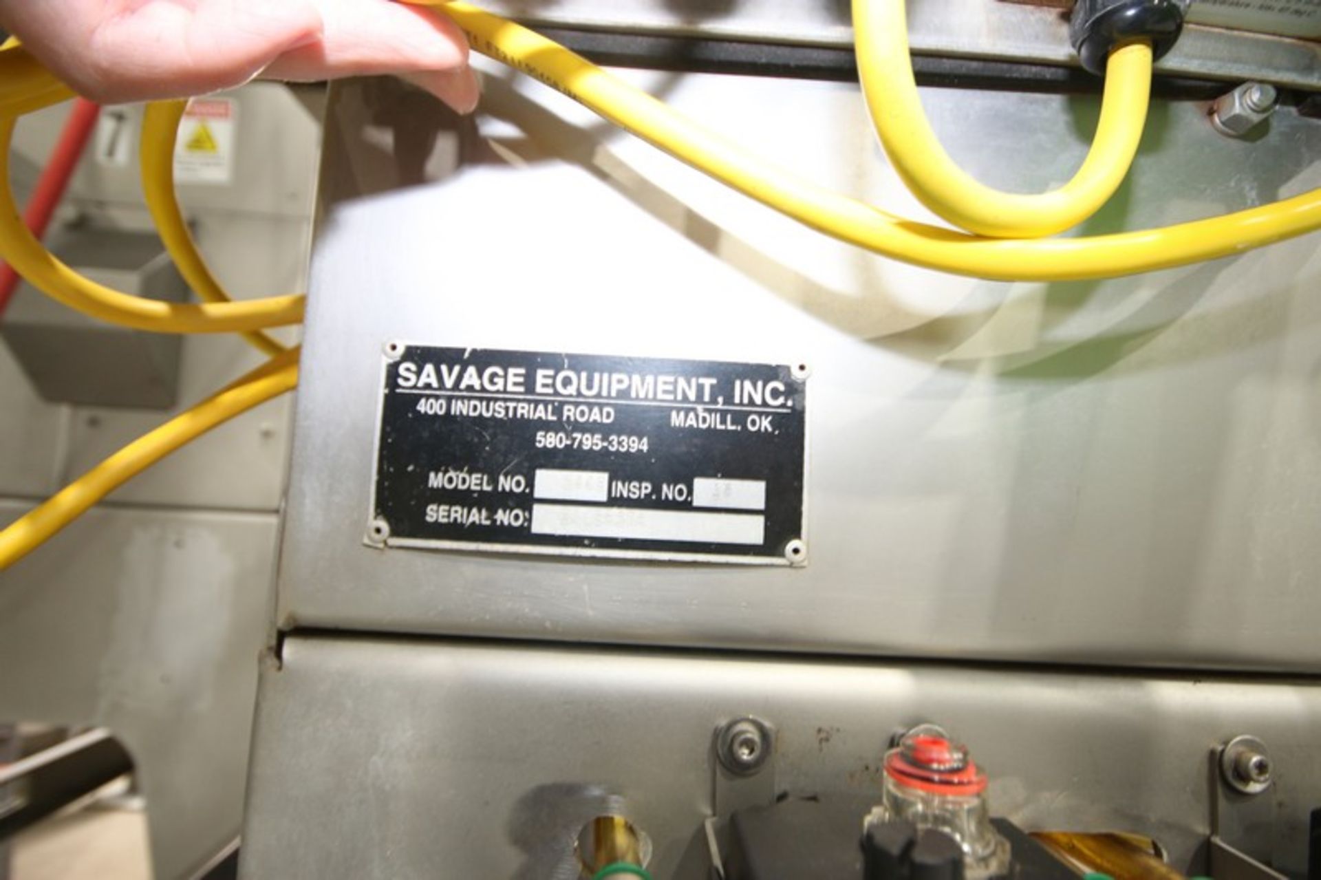 Savage S/S Cracker, M/N 2445, S/N 244S6278, INSP No. 18, with 00043 hrs., with Lenze SMVector VFD, - Image 3 of 6