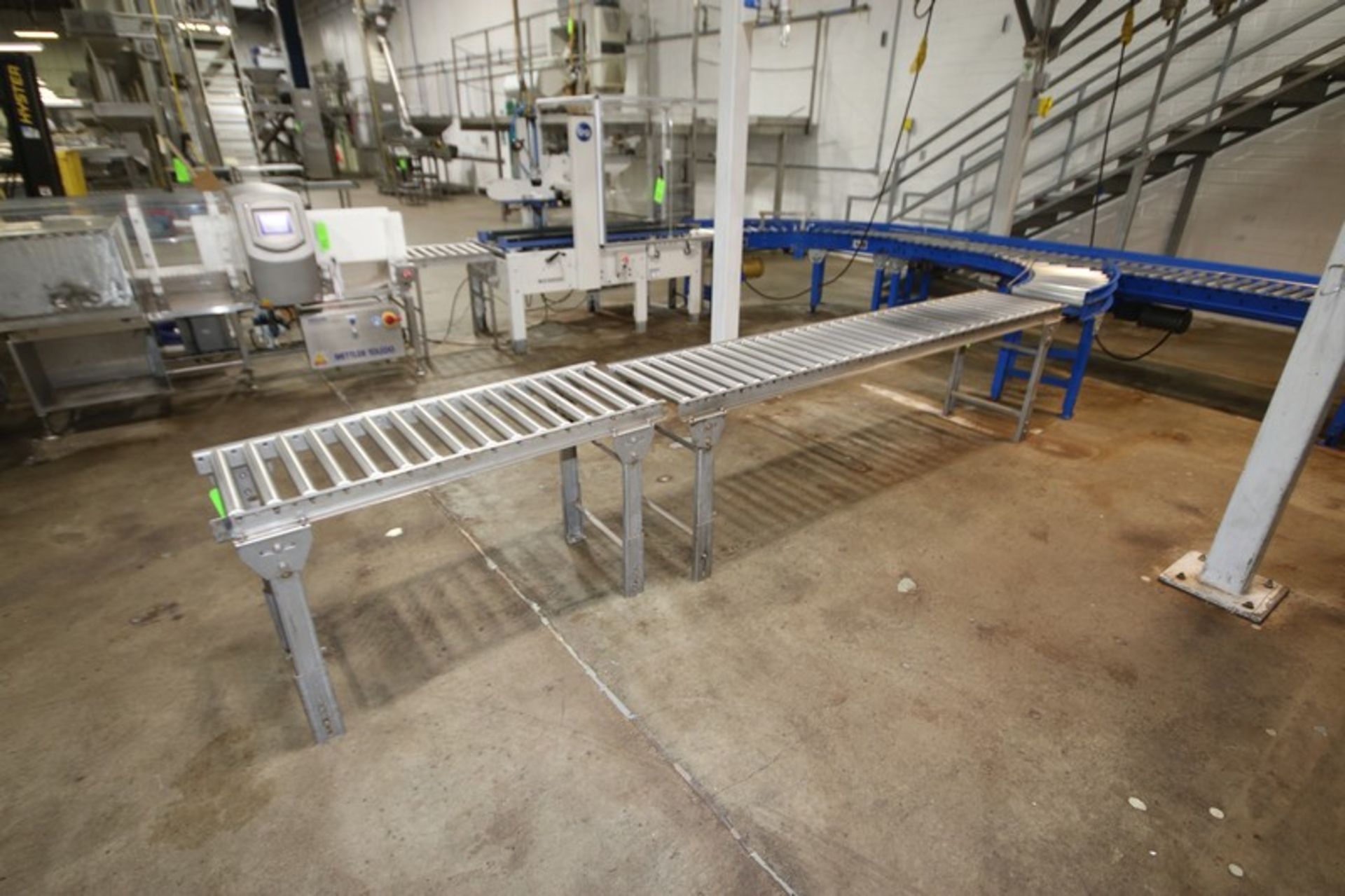 2-Straight Sections of Roller Conveyor, 1-Section Aprox. 8 ft. L x 1-Section Aprox. 4 ft. L (LOCATED - Image 3 of 3