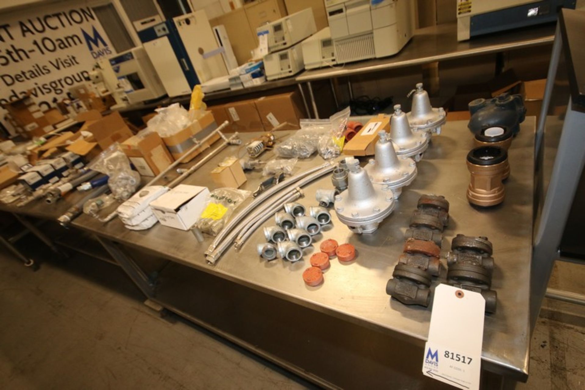Lot of Assorted Plumbing Supplies, Including Fittings, Reducers, Lines, Valves & Faucets (INV#