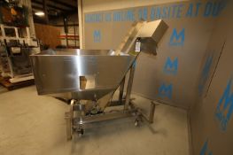 Hoppman Portable S/S Bottle Hopper/Elevator, Model EP08/08 SS, SN 30707, with 42" W x 48" L x 35"