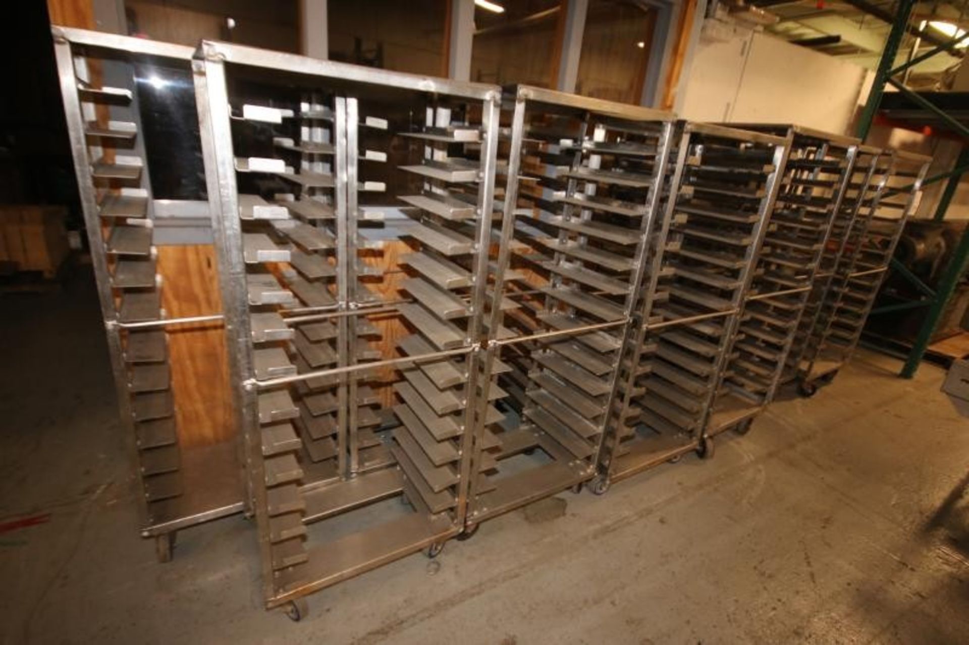 Lot of (12) 29" L x 18" D x 67" H S/S Portable Racks with Dividers (INV#81426)(Located @ the MDG