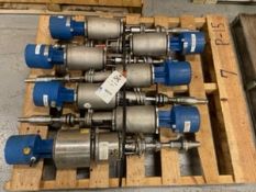 (4) GEA Aprox. 3" S/S Air Valves Actuators with Think Tops (NOTE: Bodies Not Included; Formerly Used