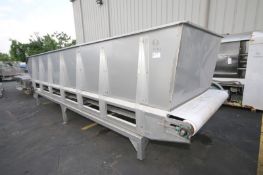 Allen Conveyor Table Top Storveyor, All S/S Constructed, with 249" L x 5' W Belt, 35" H Deck, 3' H