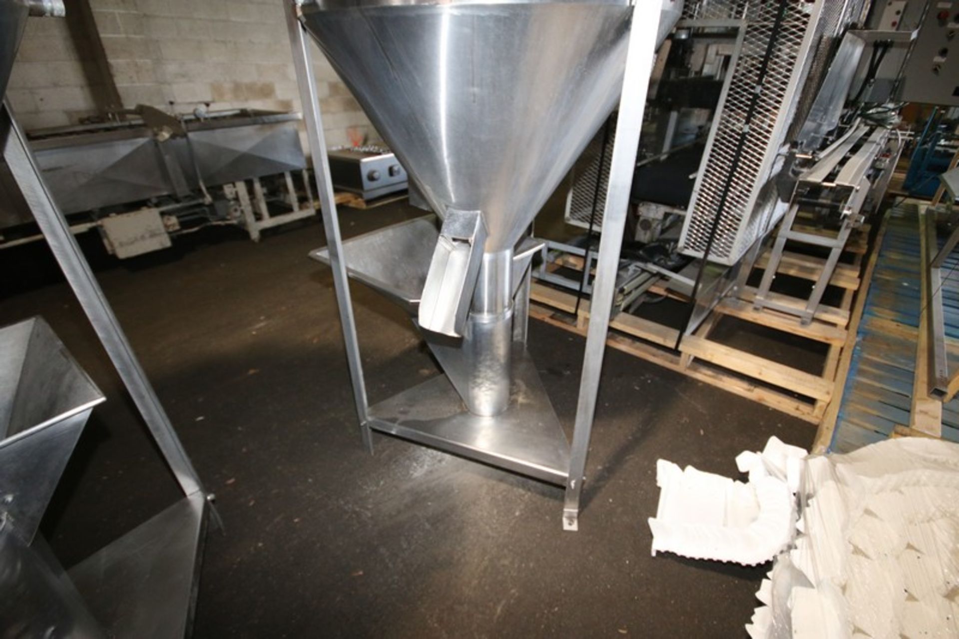 American Extrusion S/S Vertical Meal Mixer, with Cone Bottom & Aprox. 26" W x 23" L Feed Hopper with - Image 10 of 10