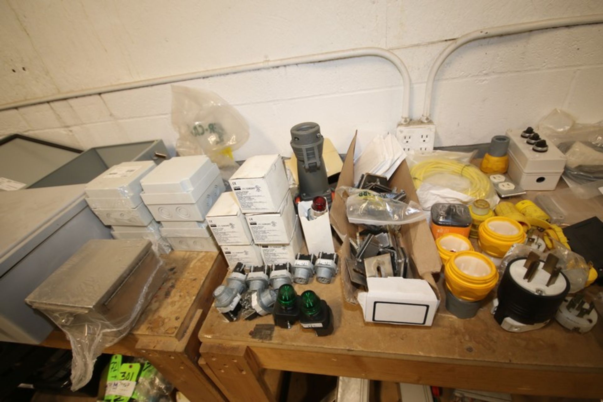 Lot of Assorted Electrical Including Boxes, Switches, Plugs, Breakers, Honeywell Spark Switch & - Image 2 of 4