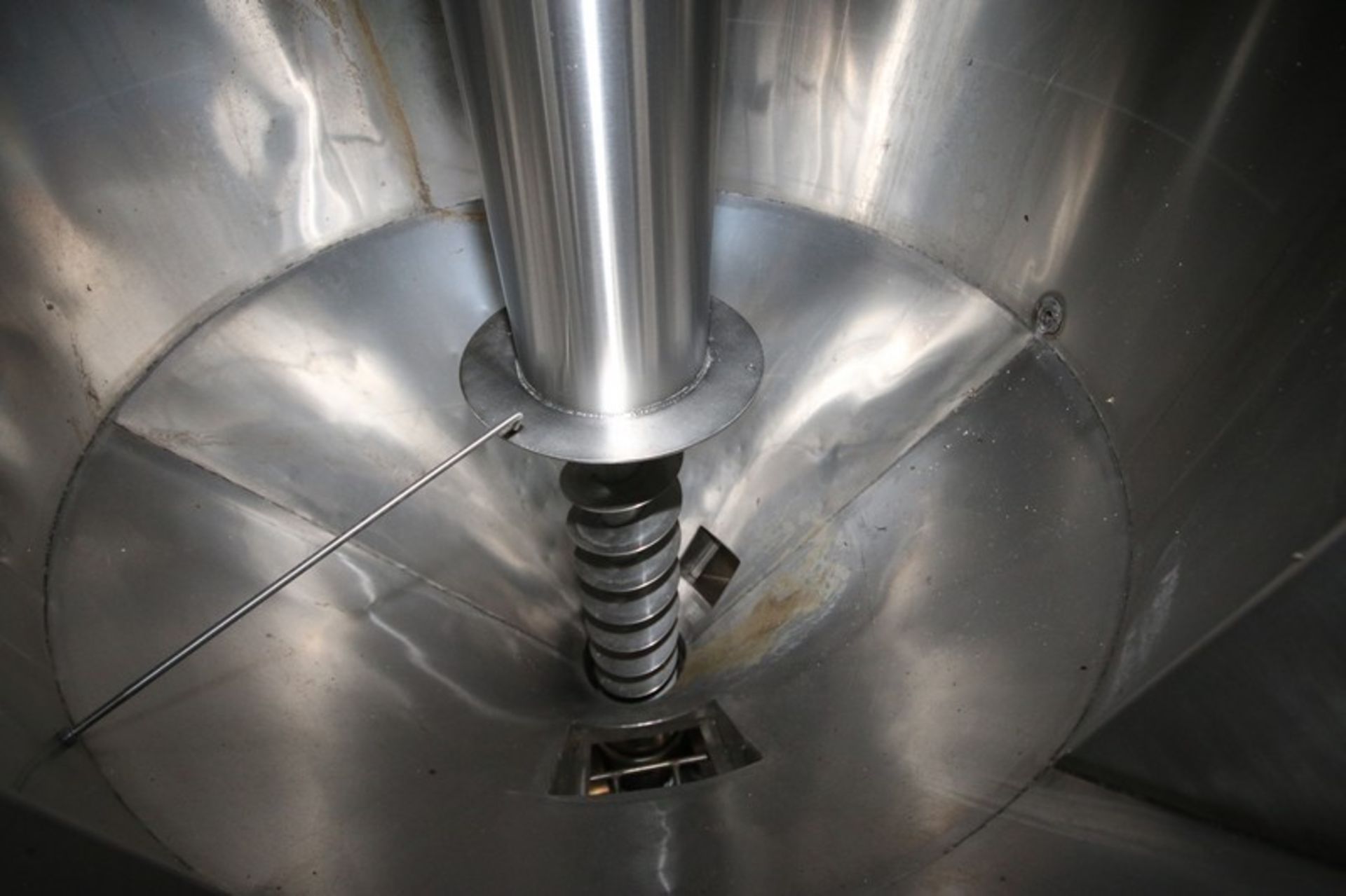 American Extrusion S/S Vertical Meal Mixer, with Cone Bottom & Aprox. 26" W x 23" L Feed Hopper with - Image 8 of 10
