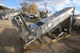 Frazier & Sons Aprox. 13' H Z-Configured Enclosed S/S Bucket Elevated Conveyor System, Model C, SN