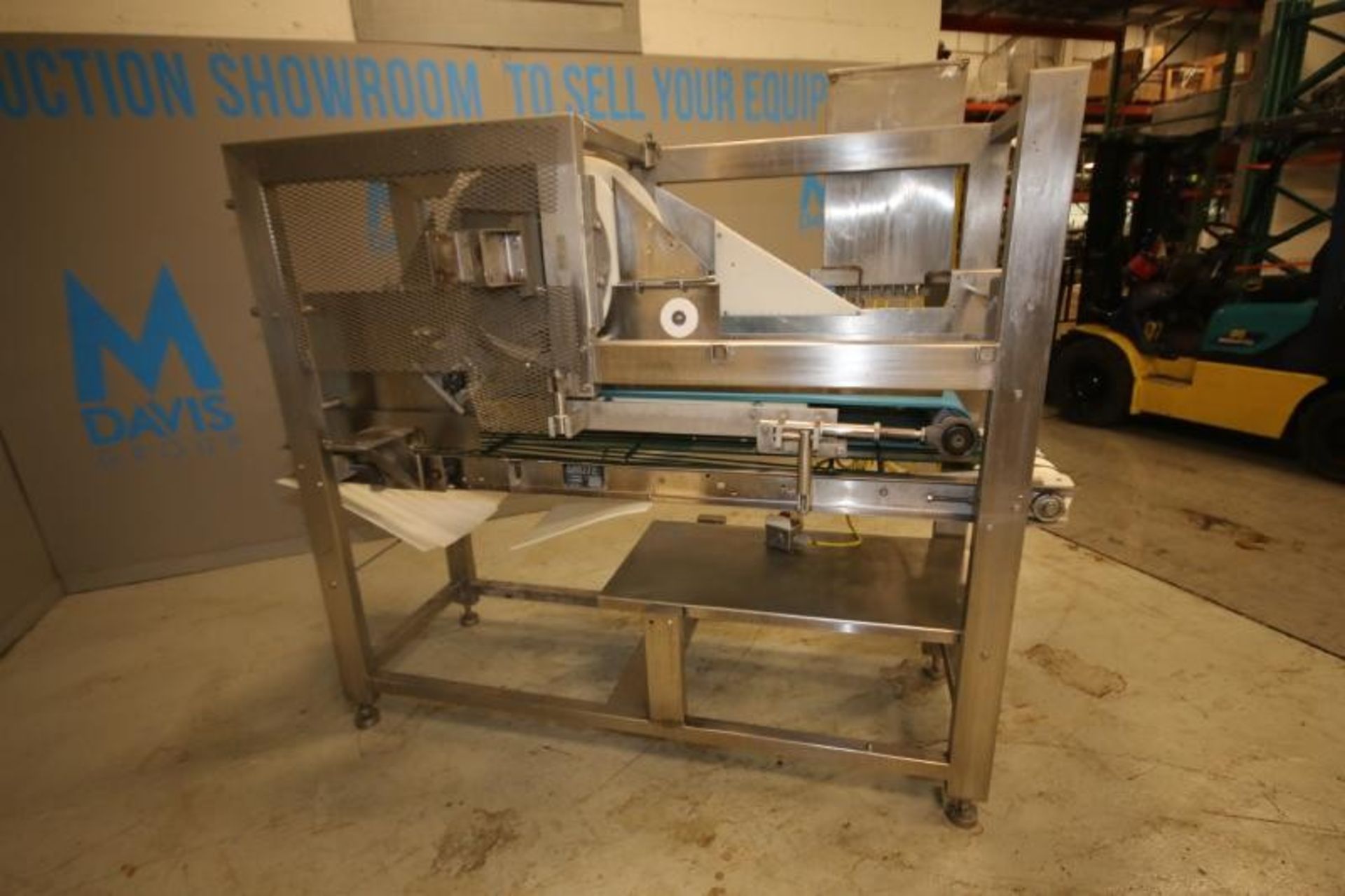 Grote 13" W S/S Waterfall Topping Applicator, Mode AP-14, SN 1019868, Mounted on Aprox. 50" L