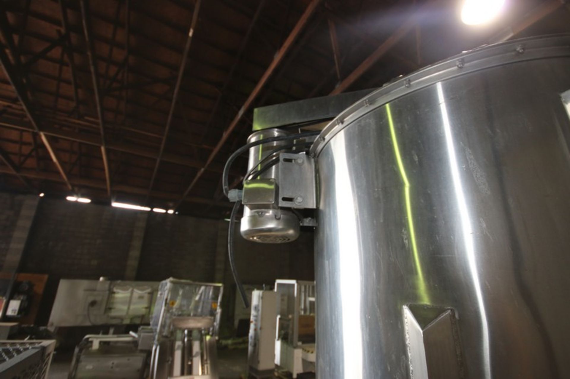 American Extrusion S/S Vertical Meal Mixer, with Cone Bottom & Aprox. 26" W x 23" L Feed Hopper with - Image 6 of 10