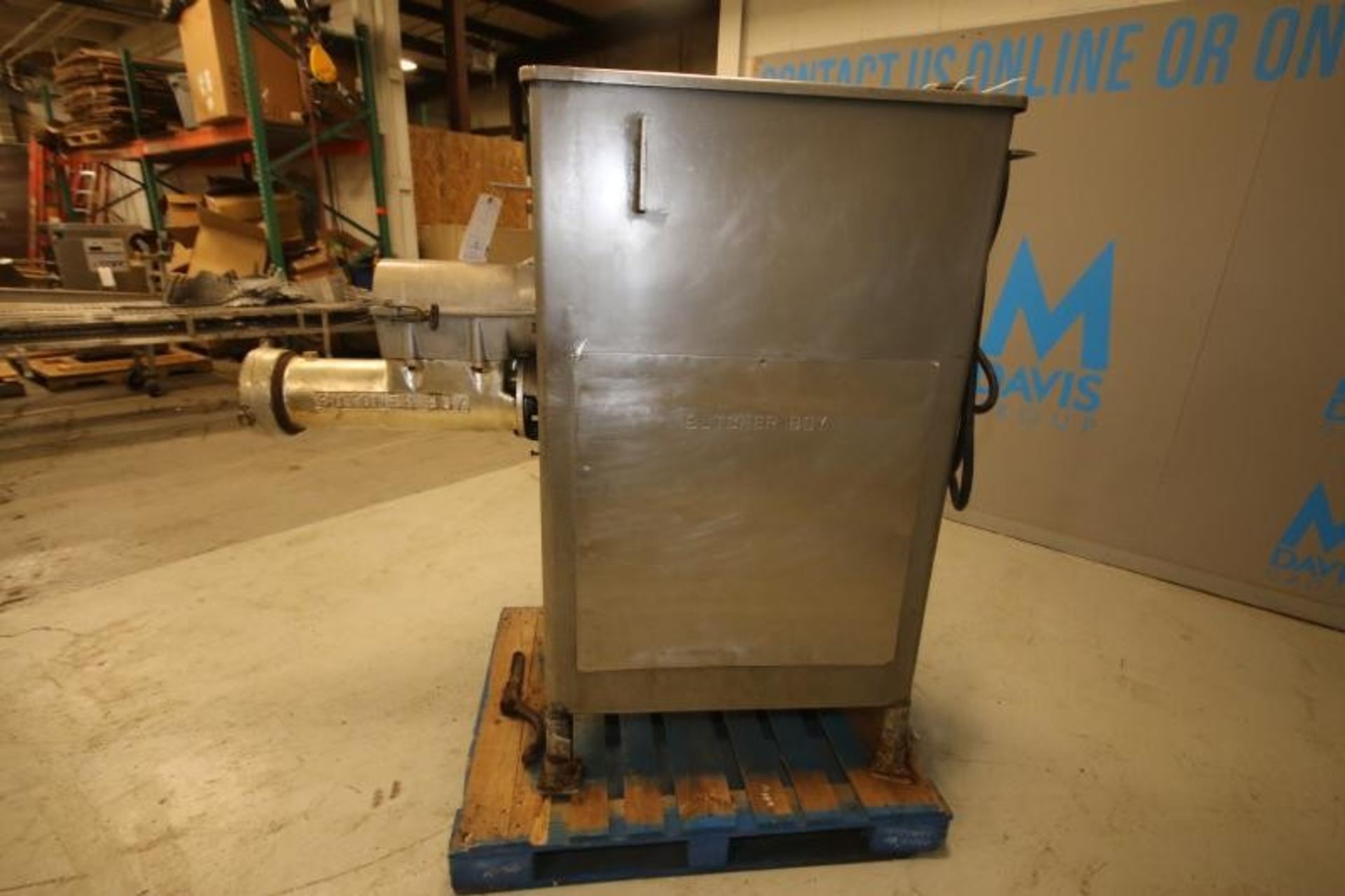 Butcher Boy S/S Meat Grinder, Model AU56F,with 36"L x 24"W x 21"H Mixing Area, (Note: Machine Not - Image 4 of 7