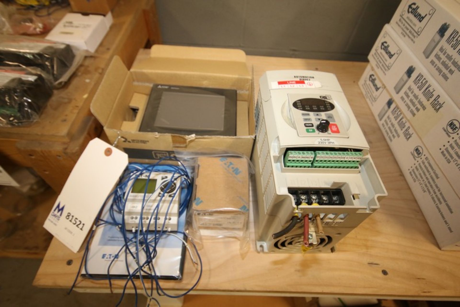 Lot of Assorted Electrical Includes New Mitsubishi Got1000 Display, ETN Transistor & Automation