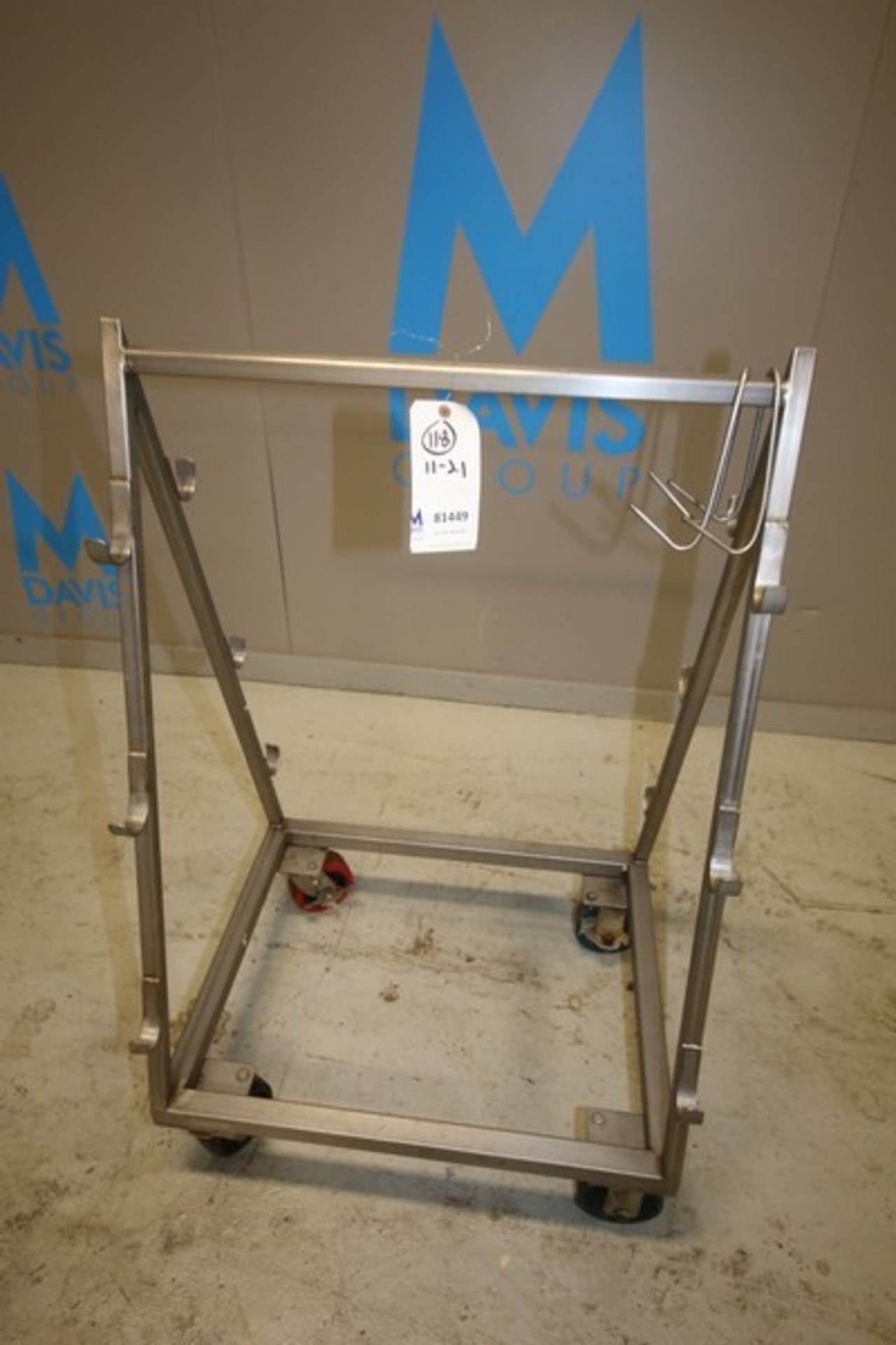 30" L x 24" W x 48" H S/S Portable Rack(INV#81449)(Located @ the MDG Auction Showroom in Pgh., PA)(