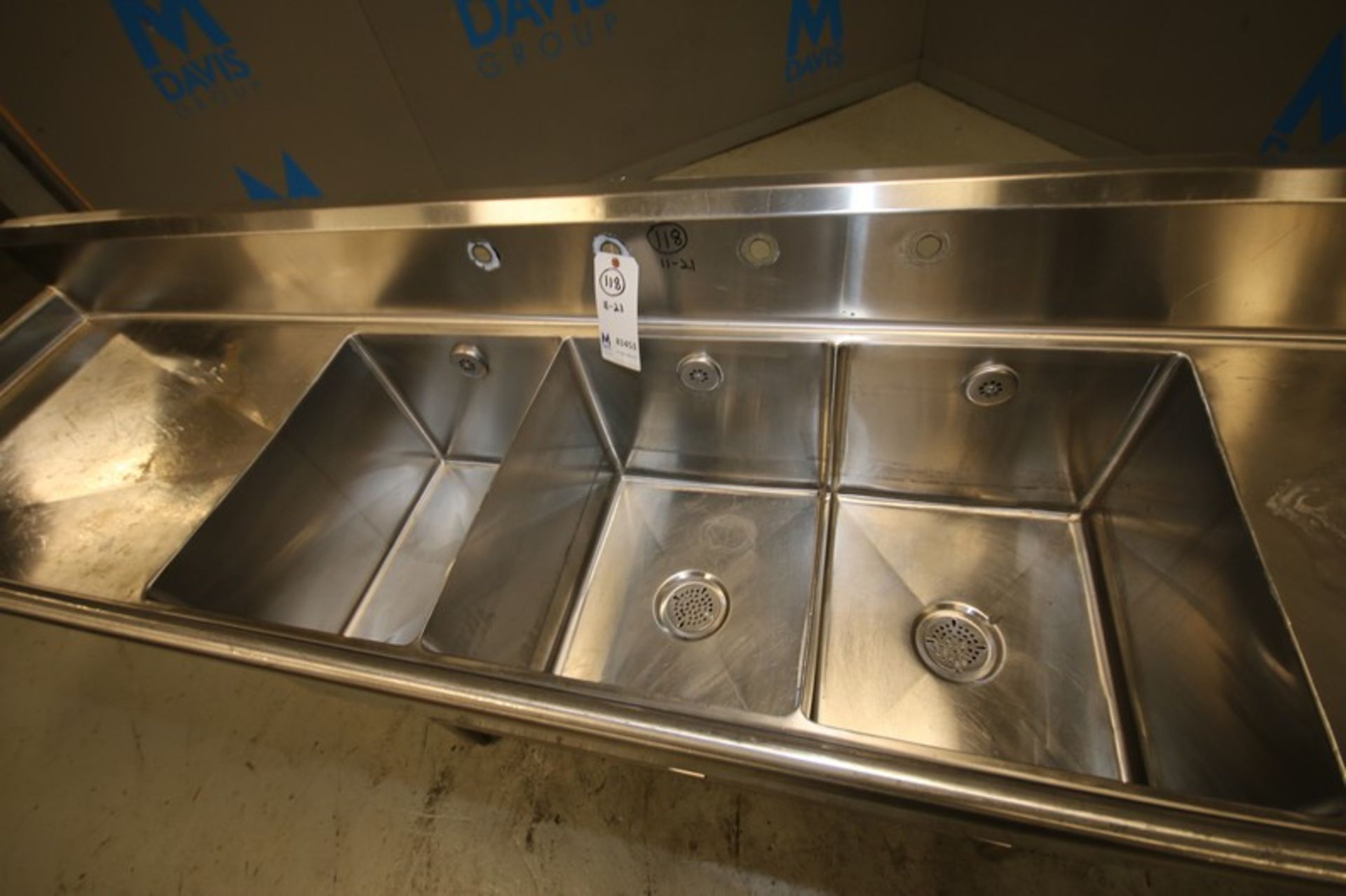 RSI 105" L x 26" W x 42" H Triple Bowl S/S Sink (INV#81451)(Located @ the MDG Auction Showroom in - Image 2 of 2
