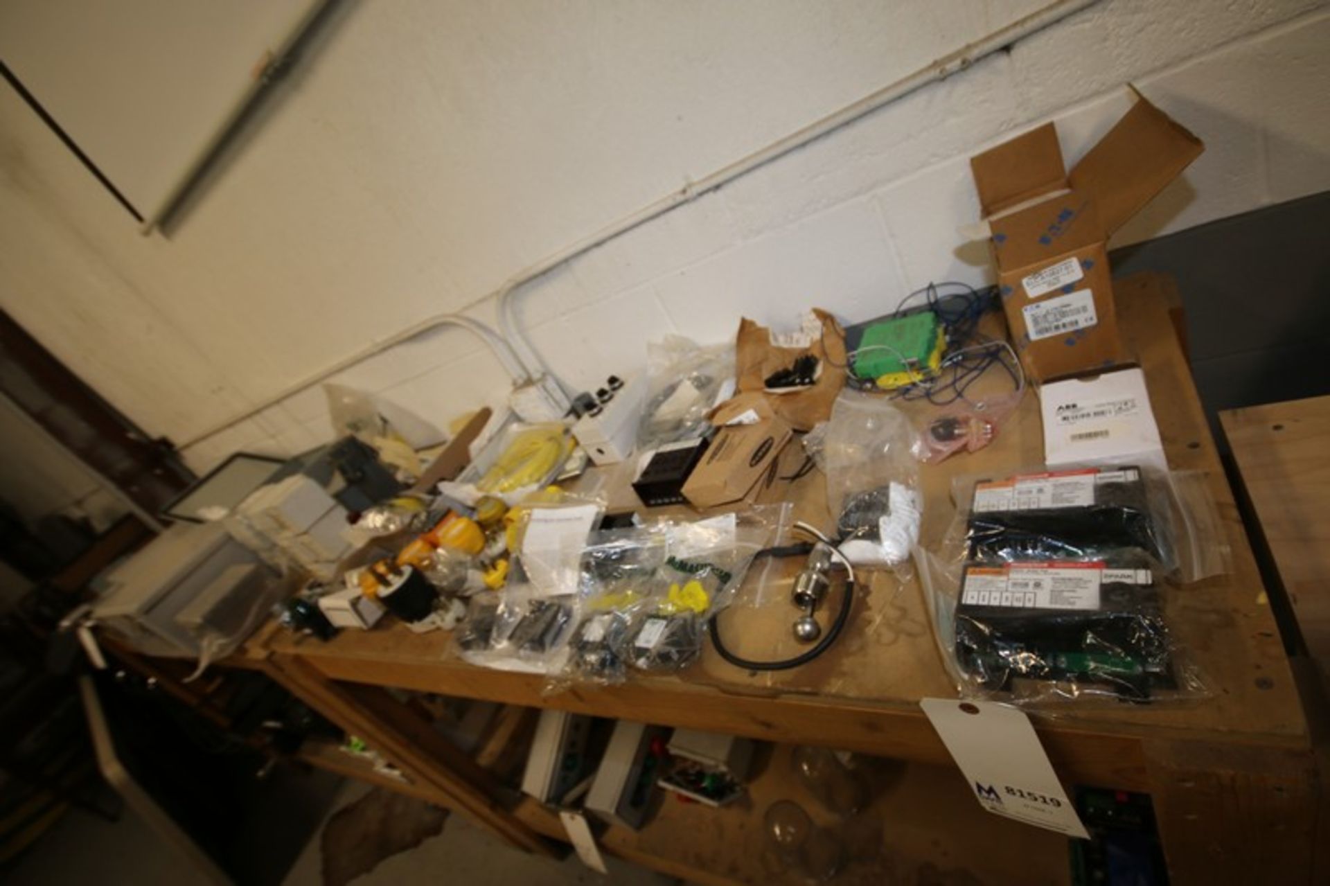 Lot of Assorted Electrical Including Boxes, Switches, Plugs, Breakers, Honeywell Spark Switch &