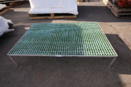 6' L x 4' W x 13" H S/S Operators Platform with Plastic Grating (INV#81514)(Located @ the MDG