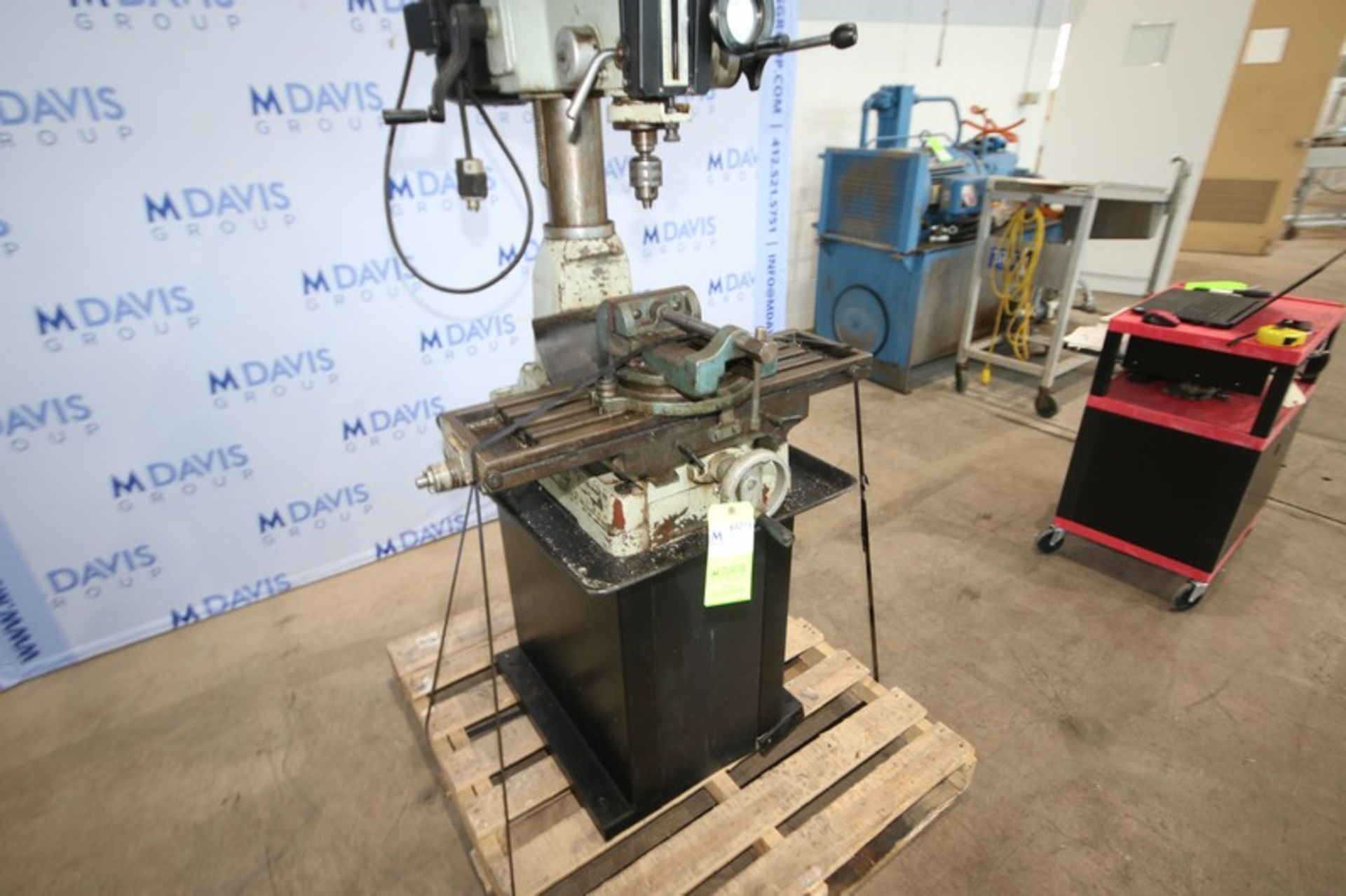 Vertical Drill Press, with Vise, with 12-Speed Motor, with 1720 RPM with Adjustable Table (INV# - Image 3 of 12