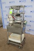 Comtec Pie & Tart Press, M/N 2200, S/N C-2348, 220 Volts, 1 Phase, Mounted on S/S Portable Frame (