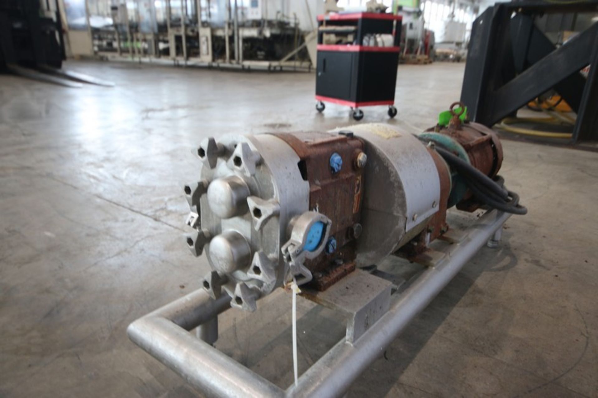 WCB 5 hp Positive Displacement Pump, M/N 030, S/N 349864 04, with Aprox. 1-1/2 Clamp Type Inlet/ - Image 3 of 7