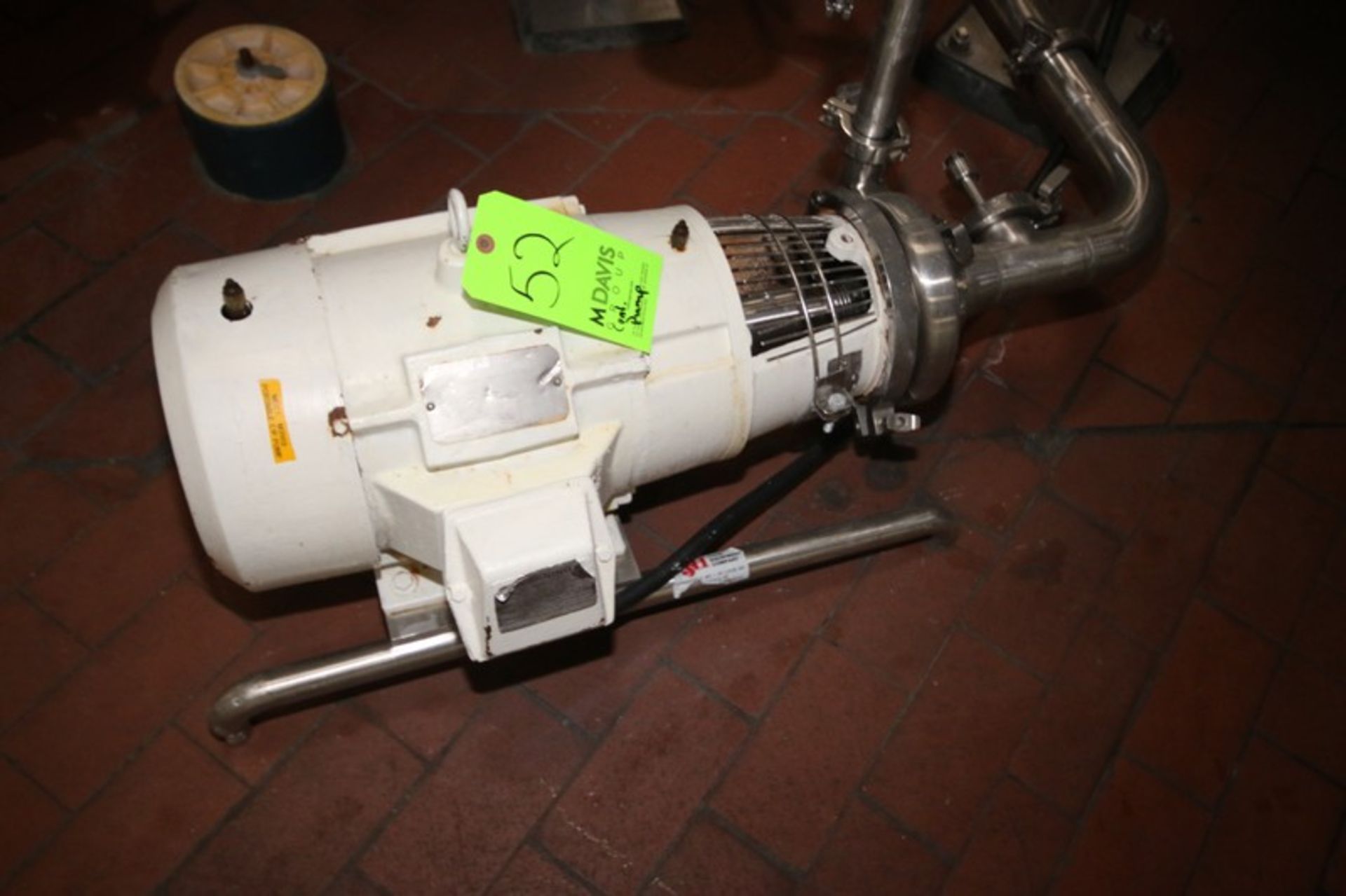 Puriti 7.5 hp Centrifugal Pump, S/N 23094998, with Reliance 3510 RPM Motor, with Aprox. 3" x 1-1/ - Image 2 of 4